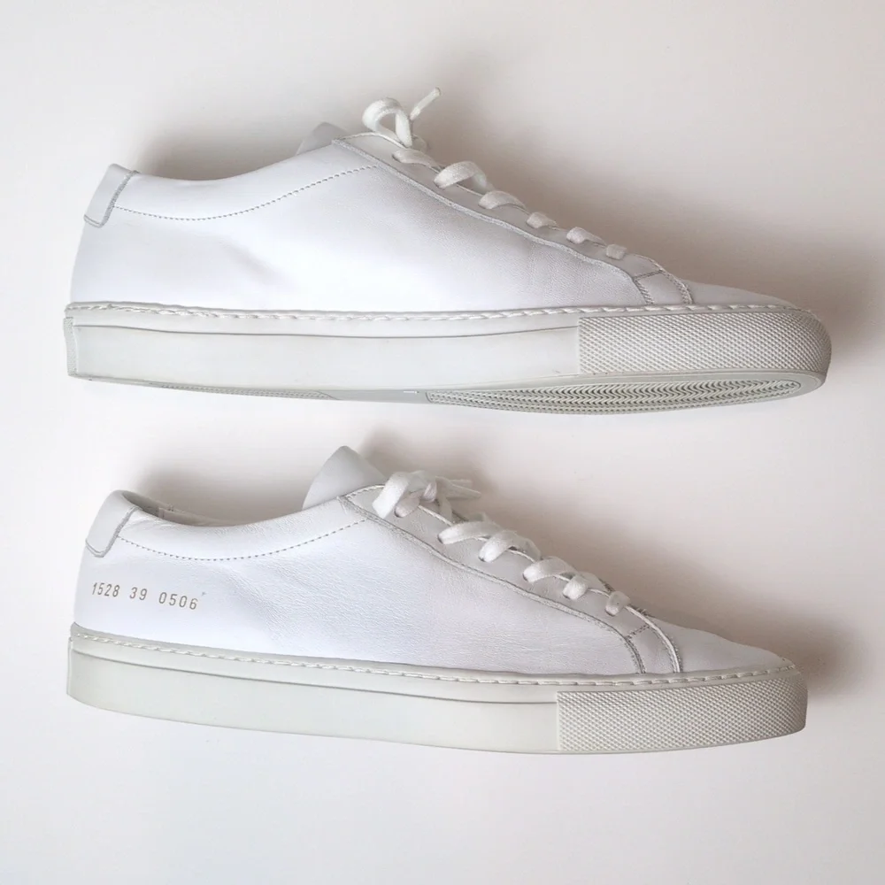 Common Projects Achilles Sneakers in White Leather Size EU 39 US Women's 9